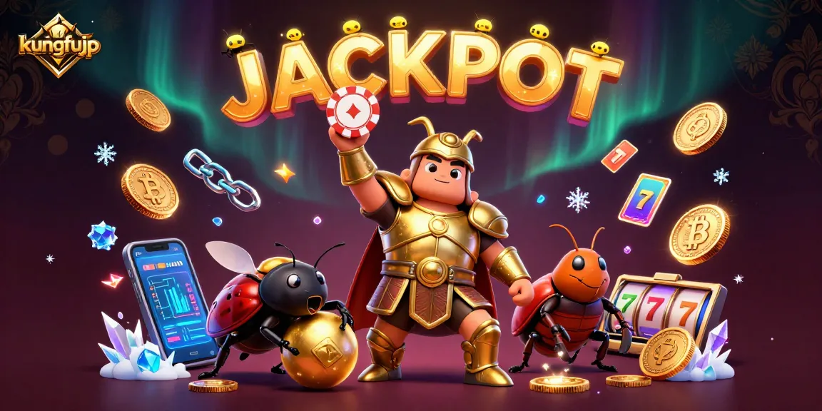 Kungfujp menghadirkan aksi seru dengan karakter digital beetle dan elemen kasino menarik.
