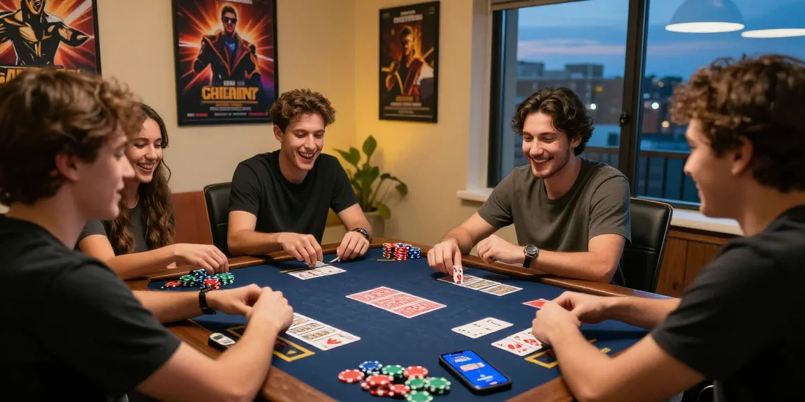Exciting Teen Patti gaming group with friends, showcasing the app, visit site to enjoy real cash rewards!
