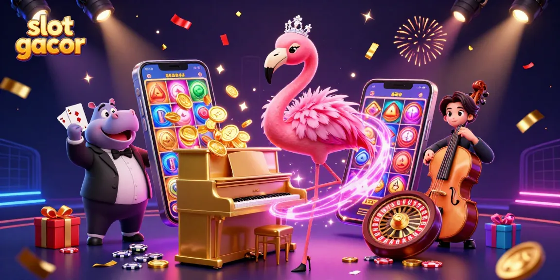 Bermain slot gacor dengan keuntungan tinggi dan jackpot menarik di visual 3D kasino.