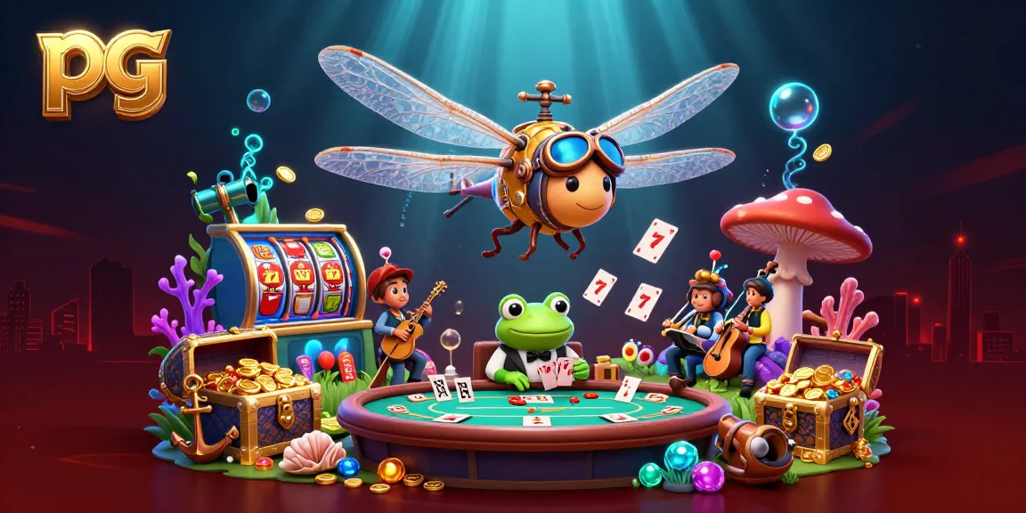 Experience winning with pg at a vibrant lily pad casino, featuring unique characters and games.