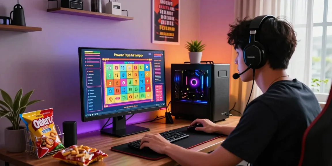 Engaging online gaming atmosphere with display of Pasaran Togel Terlengkap in an immersive setup.