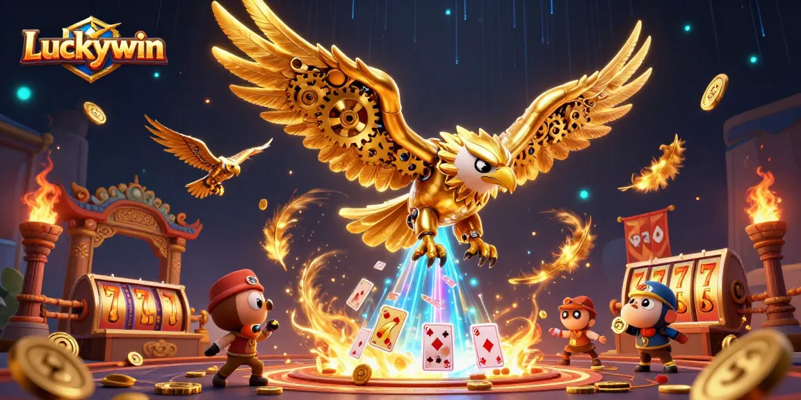 Experience thrilling gameplay with Luckywin's vibrant 3D casino adventure featuring exciting slot elements.