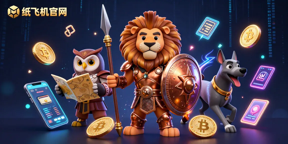 Bet on 纸飞机官网 with a vibrant 3D casino scene featuring a lion, owl, and greyhound.