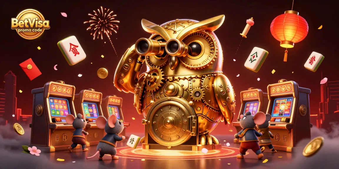 Engage with BetVisa promo code for exclusive casino bonuses amidst an exciting 3D casino scene.