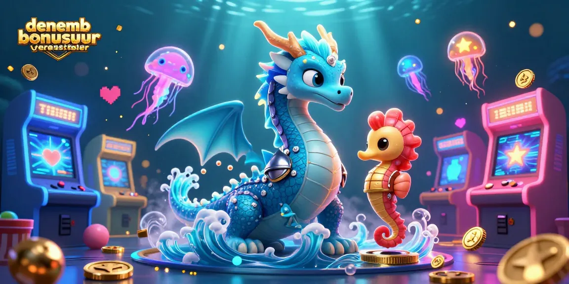 Engage with denemebonusuverensiteler in a vibrant underwater casino adventure filled with playful characters.
