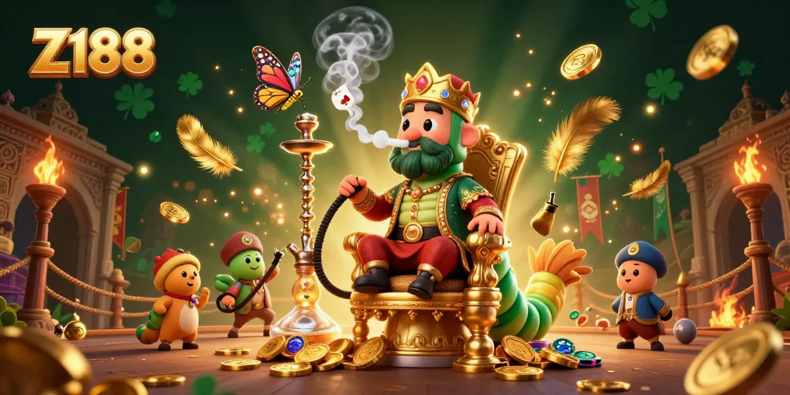 Experience the thrill of Z188 with engaging casino elements in a vibrant 3D illustration.